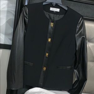 TAHARI black and gold blazer